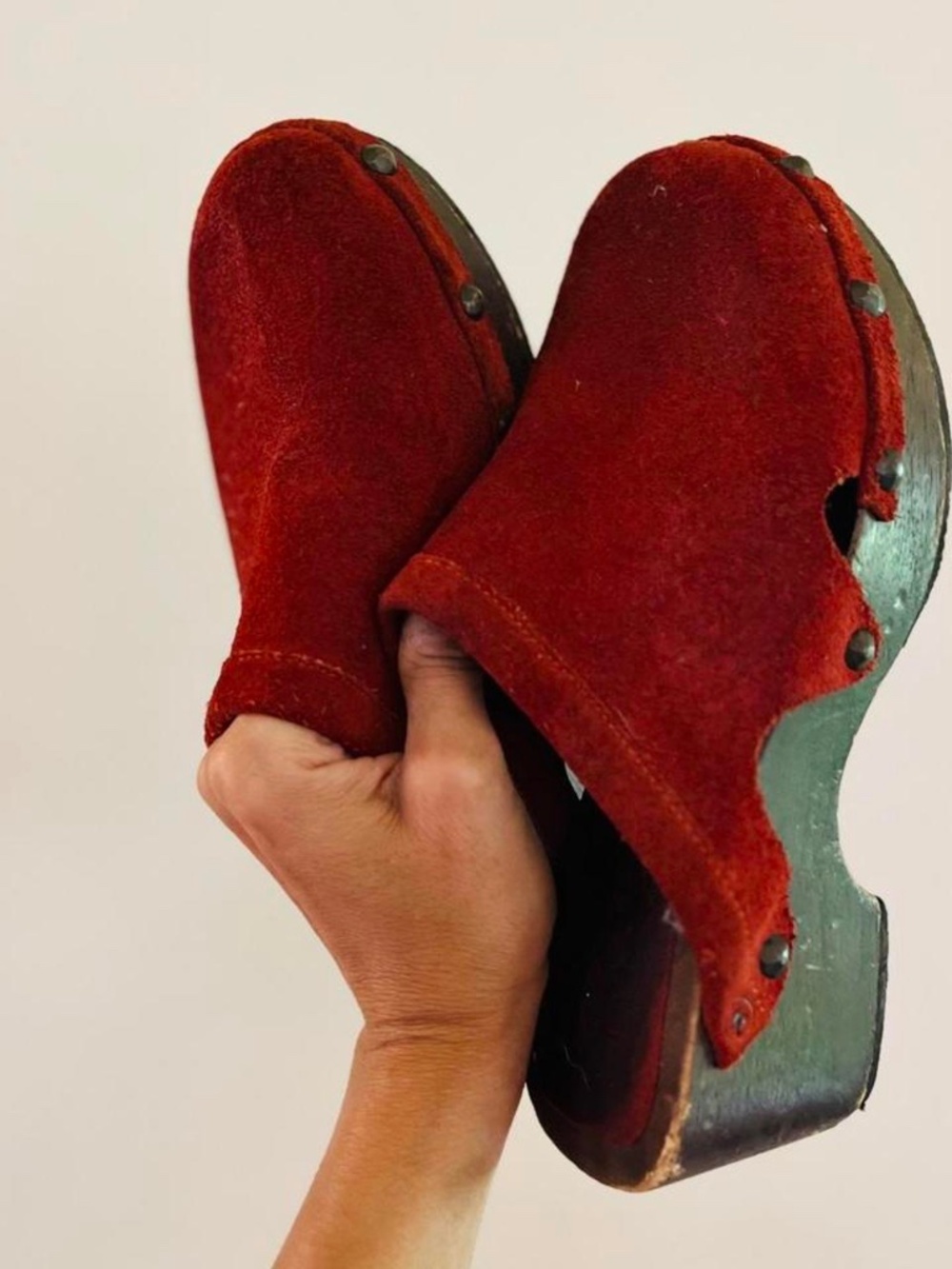 Michael Kors Women Vintage Red/Burgundy Clogs